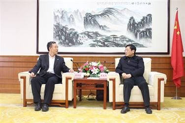 孙洪水一行拜会江苏省委常委、南京市委书记张敬华